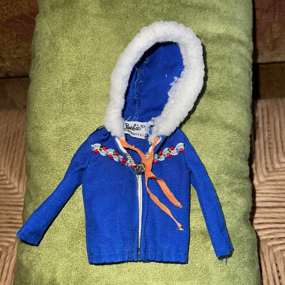 Vintage Barbie Ski Jacket, Boots & Mittens- used SFH Collectable